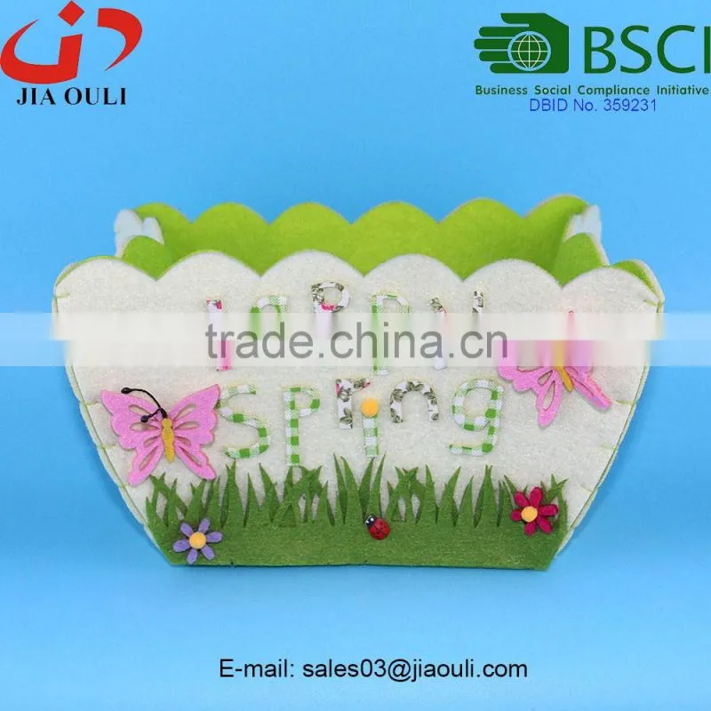 BSCI Audit Factory Non-woven fabric flower pot, decoration cheap flower pots