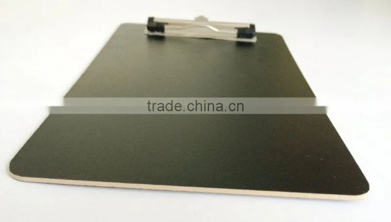 Melamine double-sided black clipboard for school and office use