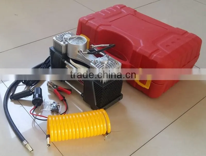 2 Cylinder Automatic Truck Tire Inflation Tyre Inflator Portabe DC 12v Mini Car Air Compressor
