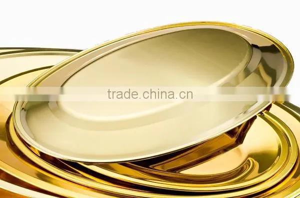Stainless steel tray ellipse tray