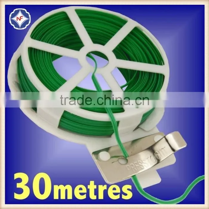30m Plastic Coated Twist Tie Wire for Gardening
