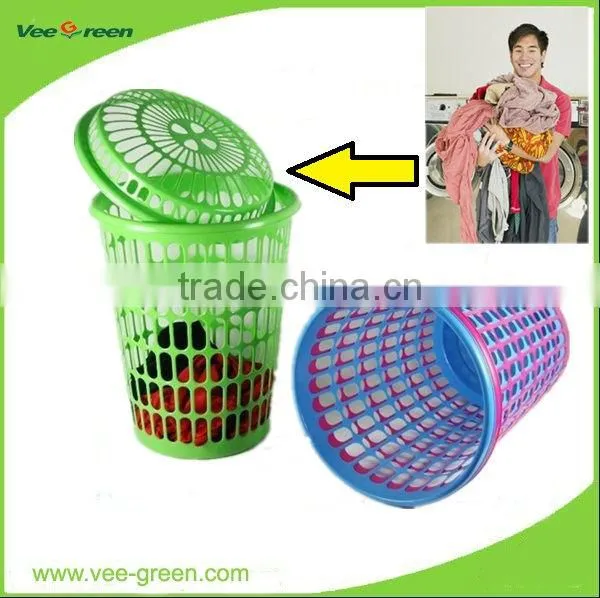 Plastic Laundry Basket/Laundry Hamper 65L