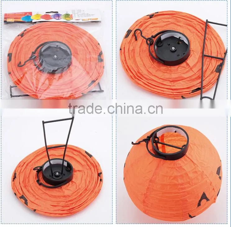 Halloween LED Lantern LED pumpkin Lantern LED paper Lantern wholesale