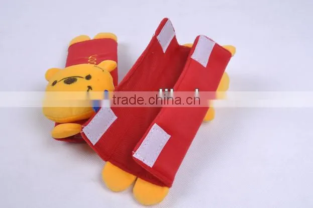 2pcs Set Animal Design Children Kids Car Safety Fasten Seat Belt Shoulder Cover Pad