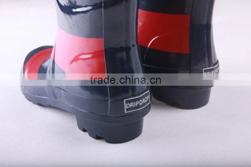 2015 new design knee rubber rain boots for woman