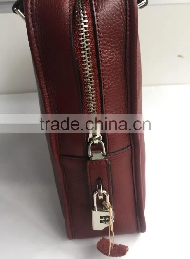 2017 New Models Brand handbag Men's Genuine leather handbag