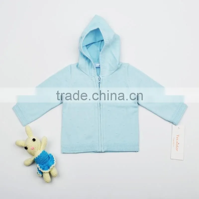 Kids Hoodie Long Sleeve Cardigan Sweater With Zipper