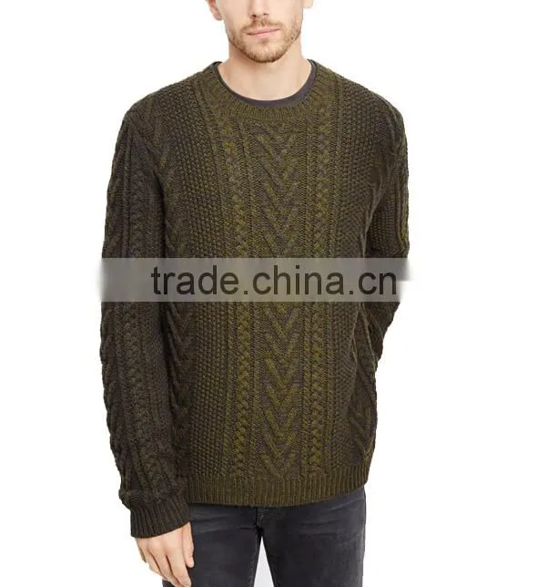 2015 fashion wool cheap men sweater men woolen sweater design