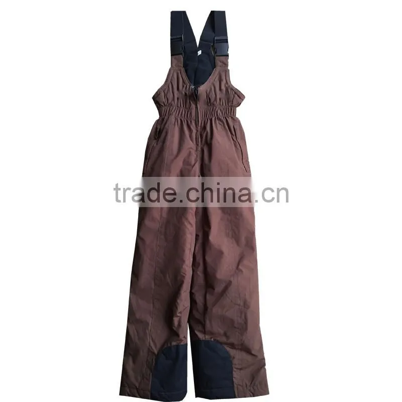 High quality winter active kids outdoor coffee snow pant