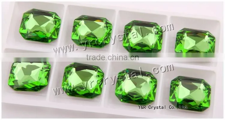 4675 Peridot Crystal Beads 23*23mm Jewellery Making Materials Beads
