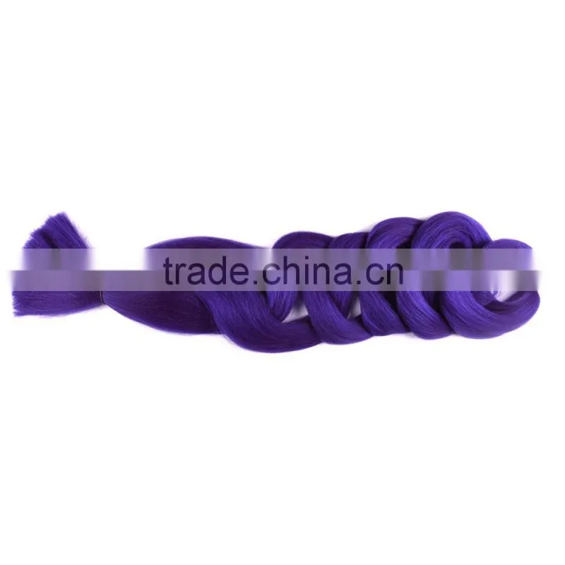 2016 Best selling Wholesale 48" ombre colored synthetic jumbo braiding hair ombre braiding hair, Jumbo Braiding Hair Extension