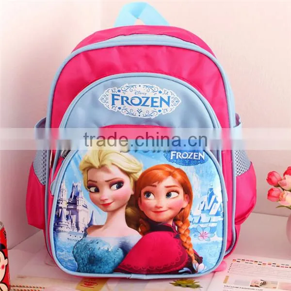 Wholesale Frozen school bag Elsa Anna backpack with pencil case Student school backpack