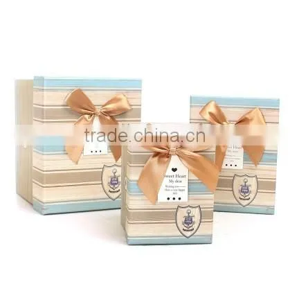 Supplier Alibaba 2014 New Design Handmade Recycle Cardboard Jewelry Gift Box,Sailing Anchor Paper Gift Box Wholesale