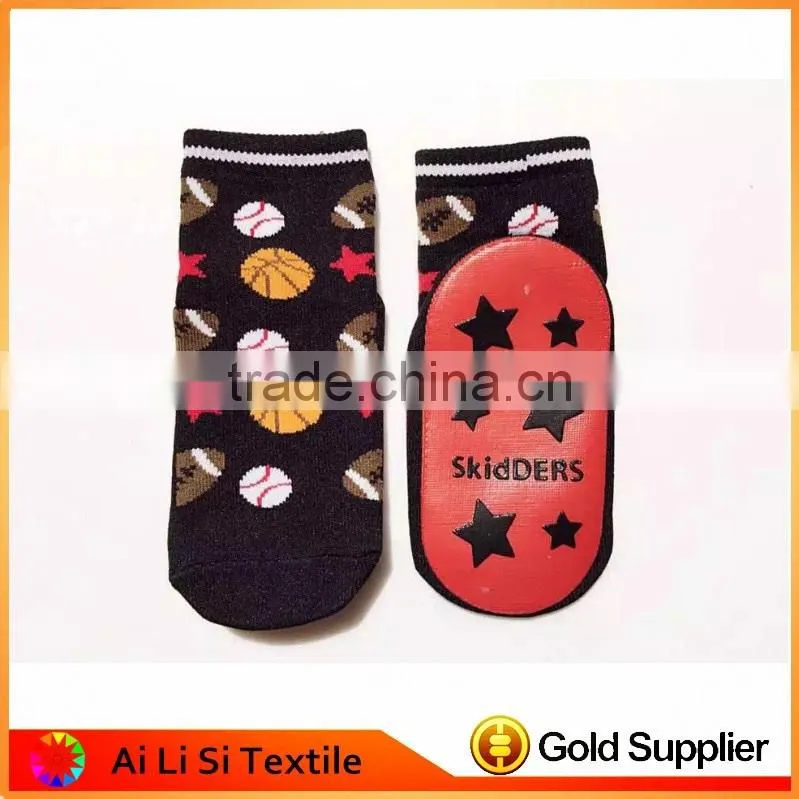 Cute Design Baby Gripper Socks Carton Design Non Skid Knitted Baby Socks