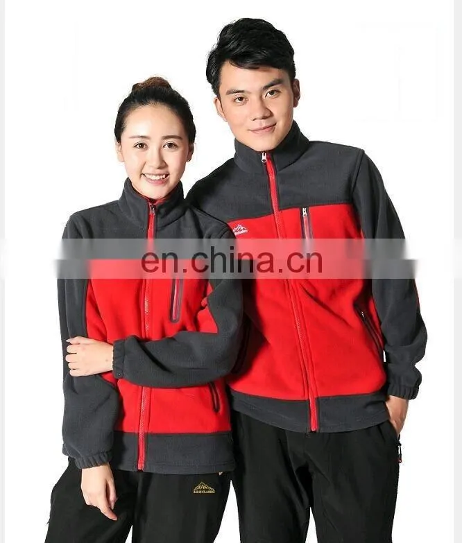 Custom logo micro polar fleece Jacket