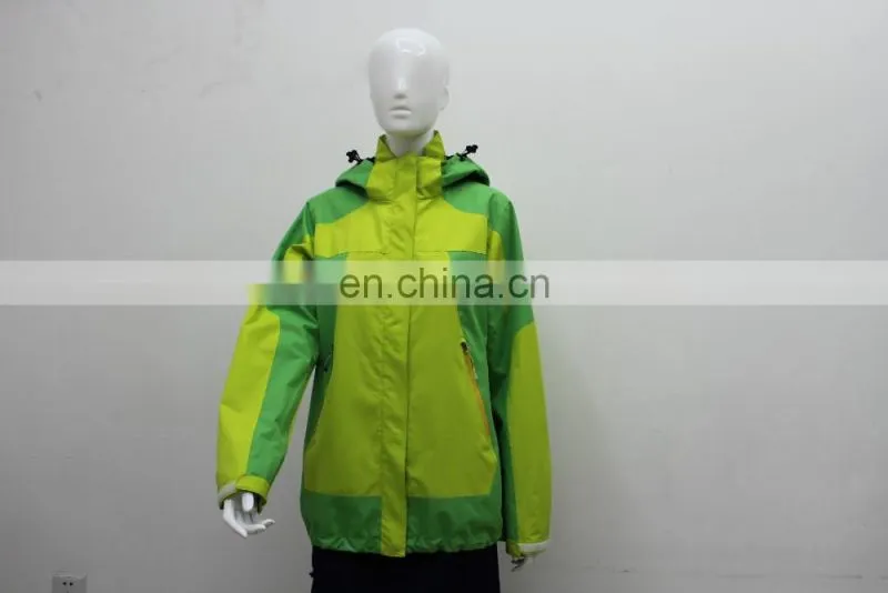 waterproof windproof breathable 3 in 1 outdoor jacket,3-layer breathable and waterproof fabric