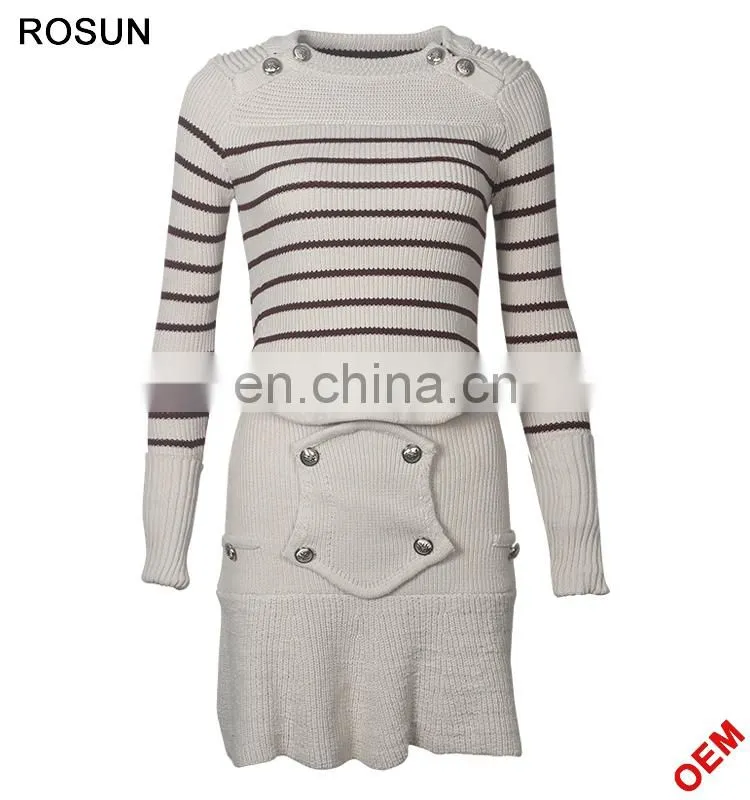 Ladies European Designs Knit Church Dress Suits