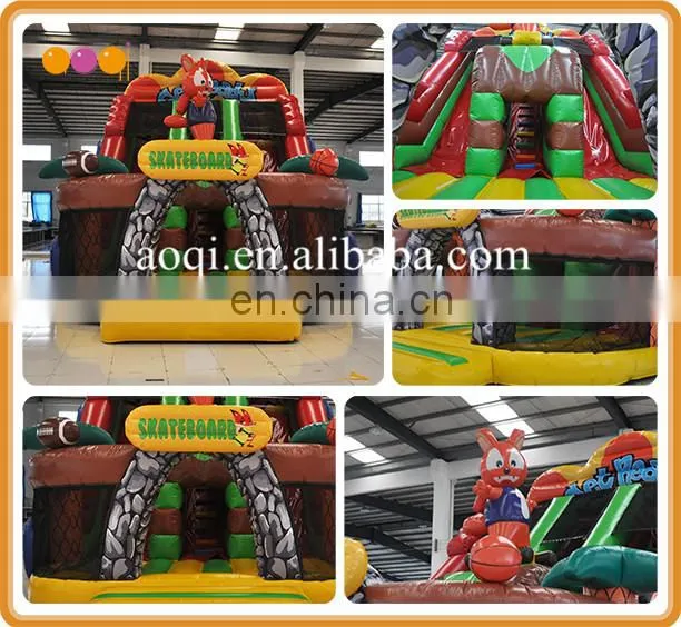 slide type and pvc tarpaulin high quality inflatable slide for play