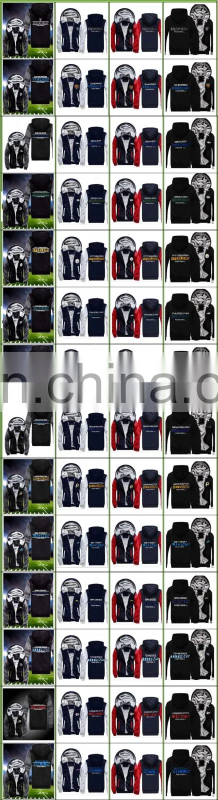 Hot sale! American football jersey Zipper Hoodie sports Jacket