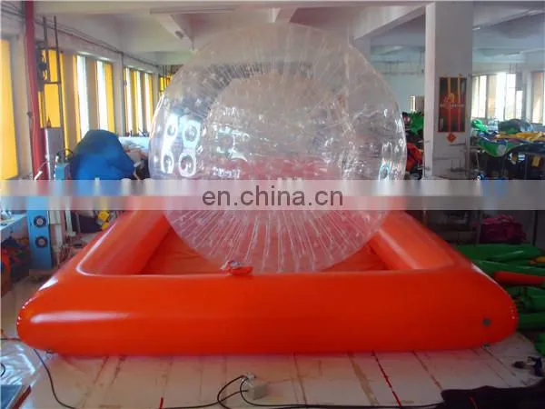 Commercial customized hamster ball inflatable pool toys with balls