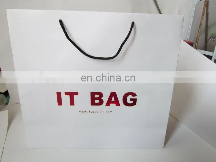 promotional customized printing coated paper gift bags