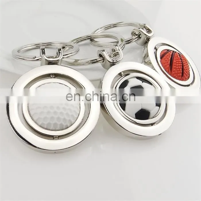 Nice durable high quality revolving ball keychain