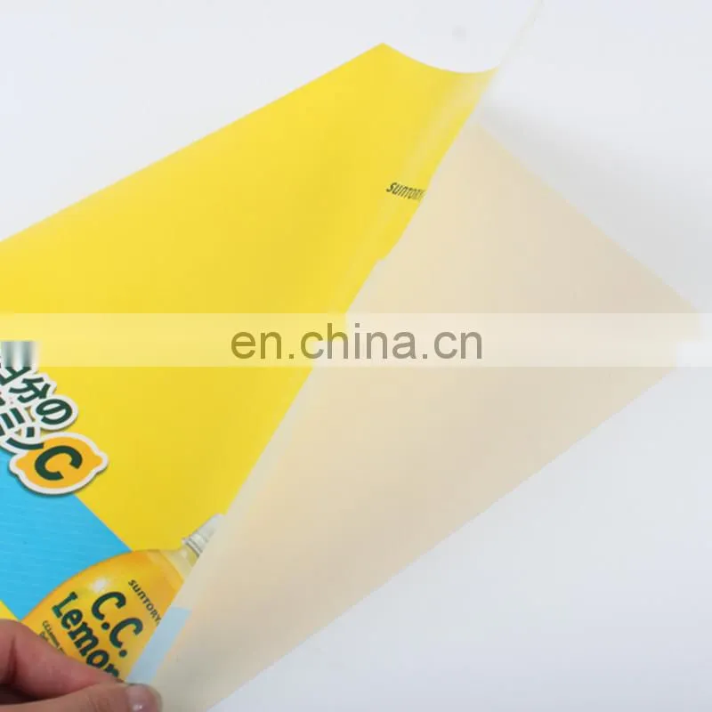 BSCI Factory a3 a4 a5 size L shape office school clear plastic pp folder hard cover pvc pp file folder/document