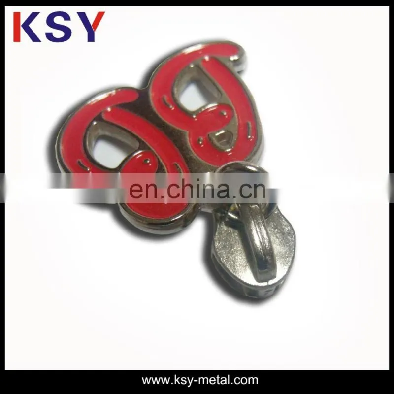 Shiny gold metal zipper puller wholesale