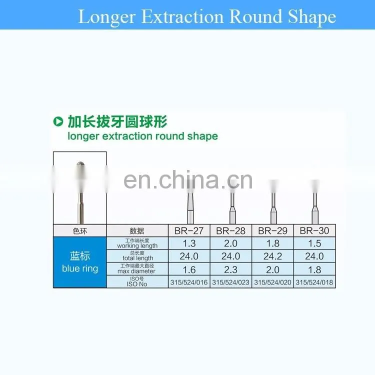 High quality Dental Diamond burs compatible with mani diamond bur