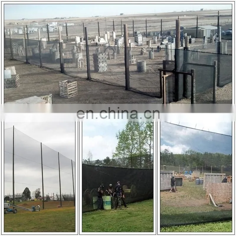 Long time used strong high quality paintball field fence net