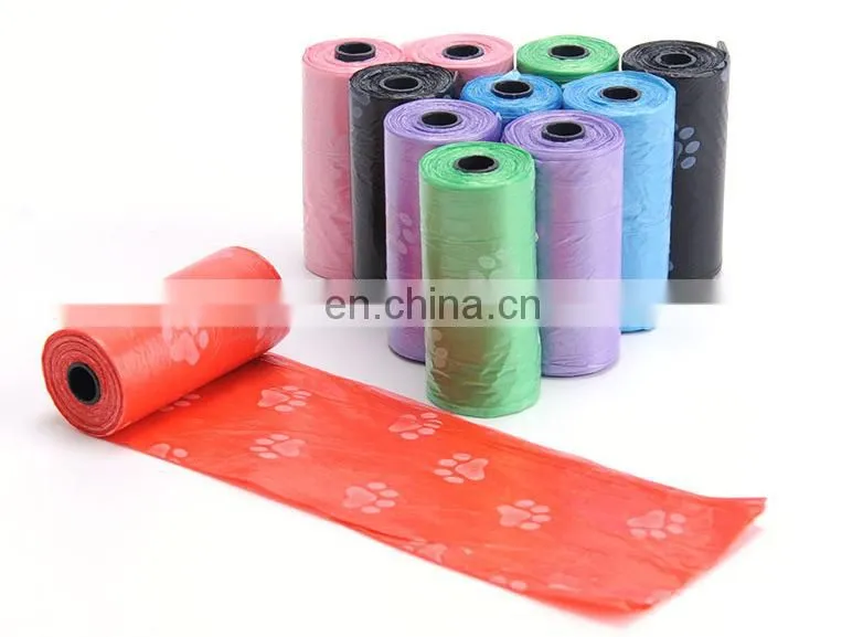 Custom Printed Biodegradable Compostable Disposable Eco Friendly Black Trash Garbage Pet Dog Waste Poop Poo Bag For Dogs