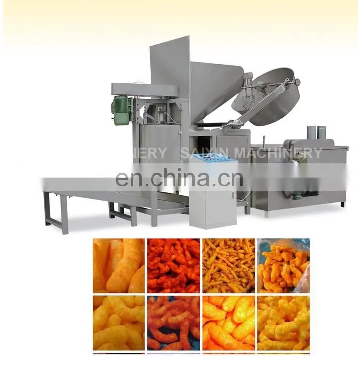 Batch fryer Electric automatic snack Food cheetos kurkure chips Frying Machine