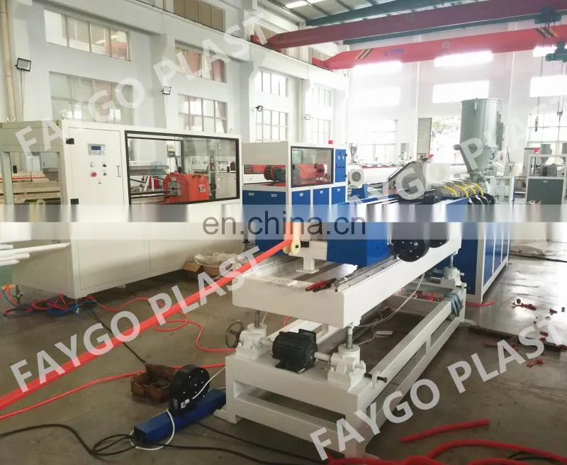 PP PE PVC single wall corrugated pipe making machine/ electric conduit pipe machine