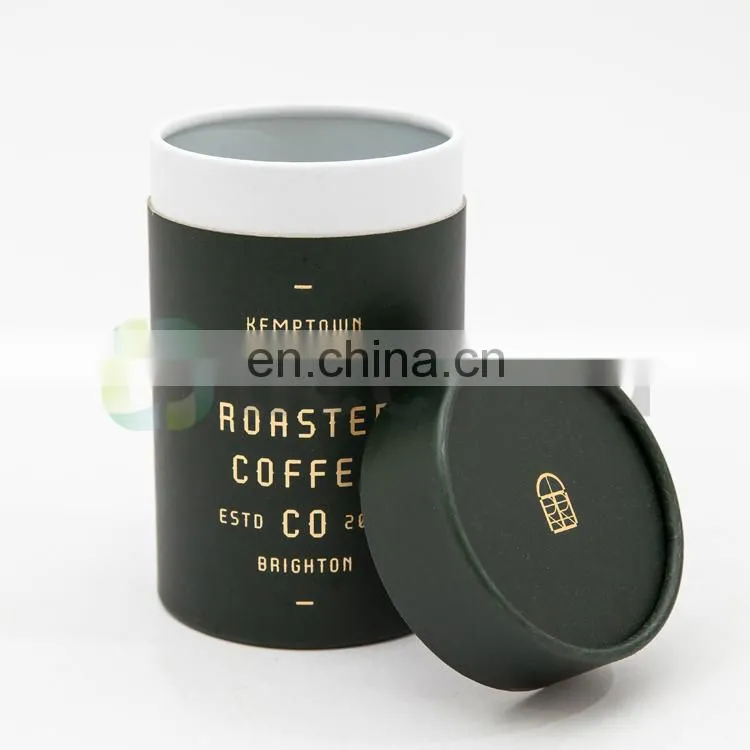 Fancy Coffee Packaging Custom Box Cylindrical Paper Box