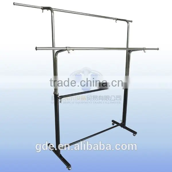 Wholesale clothing hanging rail for supermarket