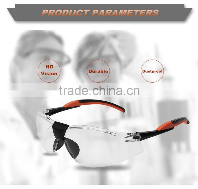 Custom brands machine welding goggle clear lens color dustproof eye glasses