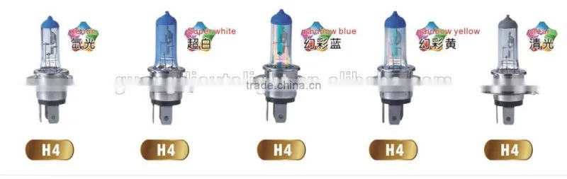 H4 super white auto halogen bulb