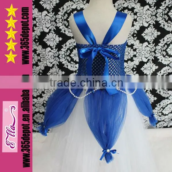 Wholesale Blue Lovely Children's Evening Dress Dance Cute Tutu Dress For Baby Girls