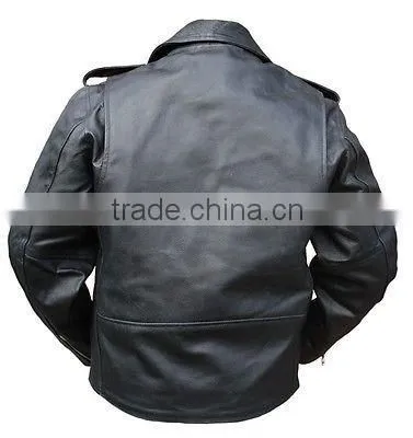 Men's Motorcycle Classic Biker Leather Jacket Style marlon brando