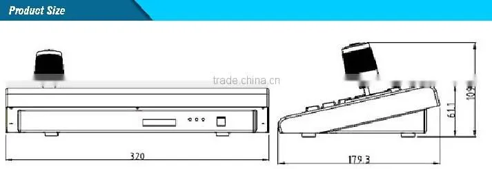 Security System High Speed Dome IP PTZ Camera CCTV 4D Network Keyboard Controller