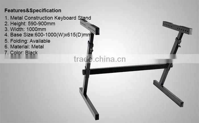 Pro Heavy Duty Folding Z Adjustable Keyboard Stand RKS021