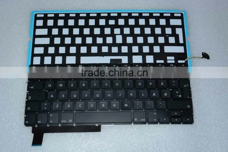 Factory Danish Design keyboard Replacement LED Backlight For Macbook Pro 15" A1286 2008-2012