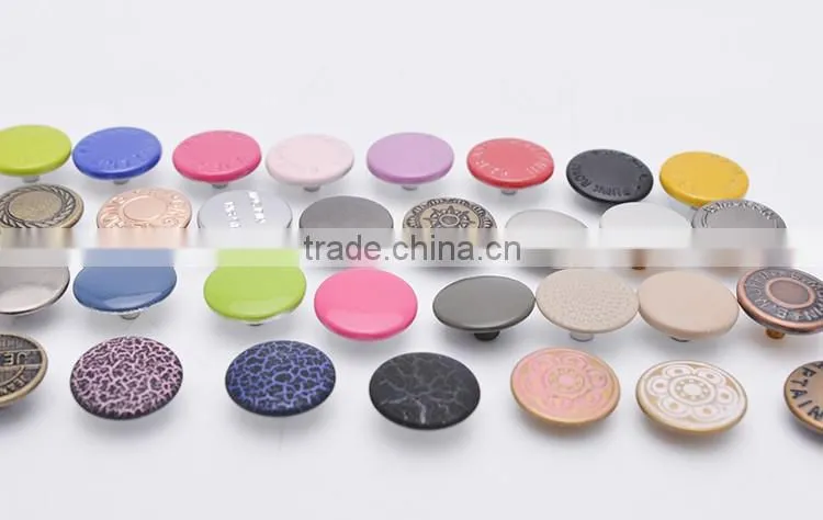 With Logo Paint Brass Spring Clip Two Parts Metal Wholesale Snap Buttons