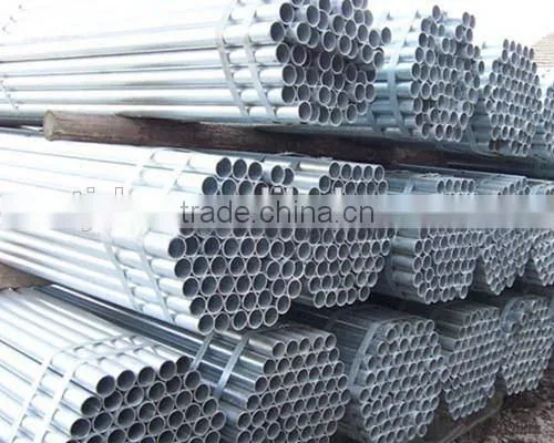 round galvanized steel pipe for building green house and fencing
