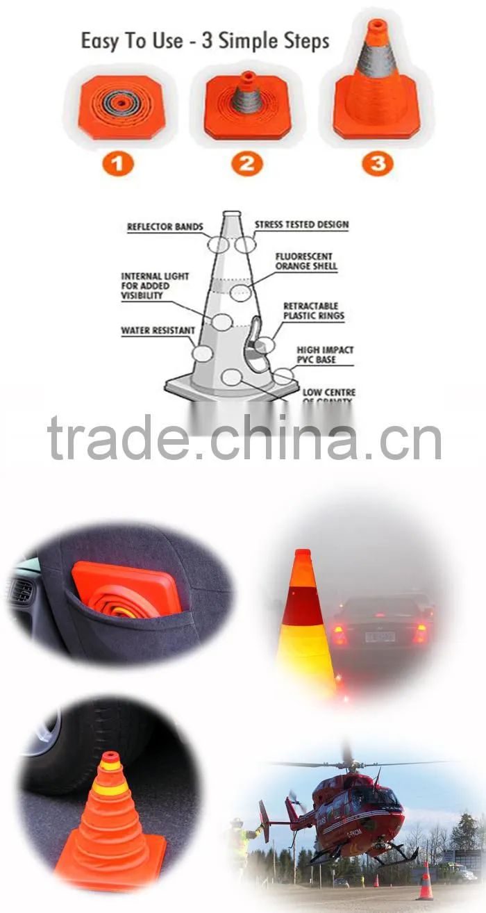 The safety of road construction road cones can be used in the road