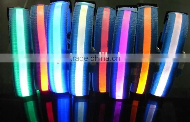 2.5cm Silk Mesh Blue Style Led Dog Collar