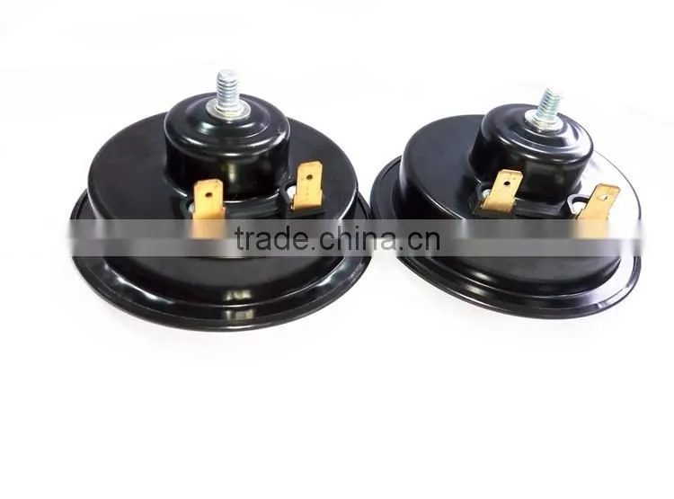 2pcs12V loud horn105db car truck electric disc motorcycle horns car horn 90mm car horn