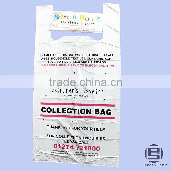 TOH Biodegradable PE Collection Bag For Charity