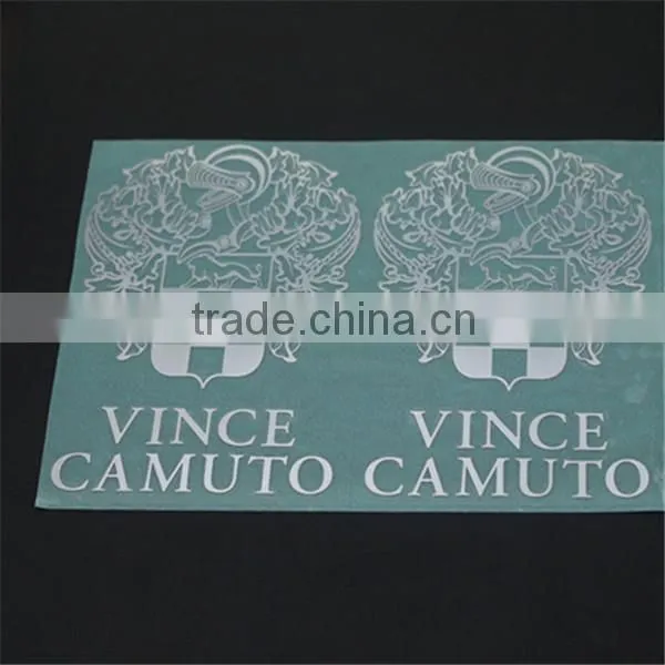 custom logo metal nickel silver cup logo sticker