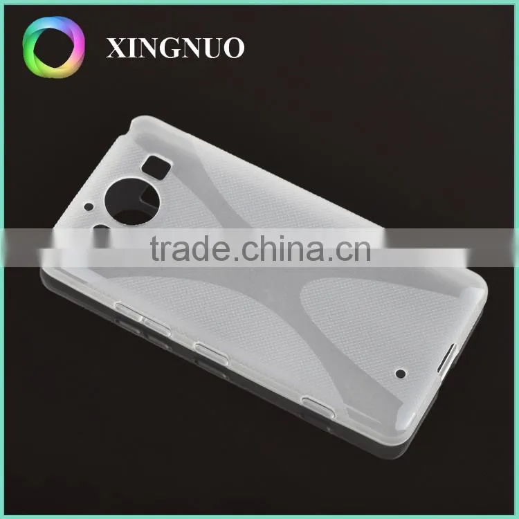 Slim Transparent Crystal Clear TPU Back Cover for Microsoft Lumia 950